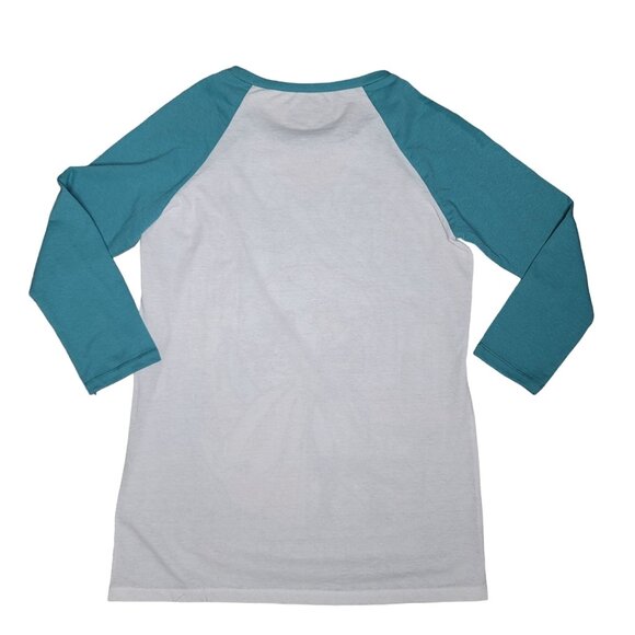 Disney Beauty & The Beast Stained Glass Raglan 3/4 sleeve Shirt size small - Picture 2 of 3